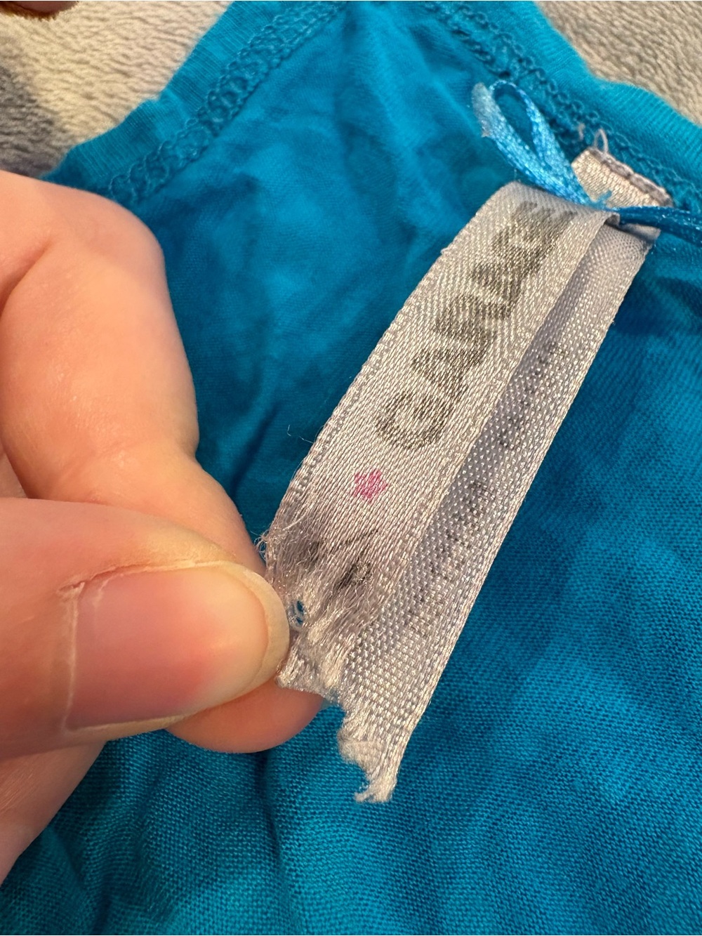 Garage Blue Patterned Racerback Tank Top - Picture 5 of 7